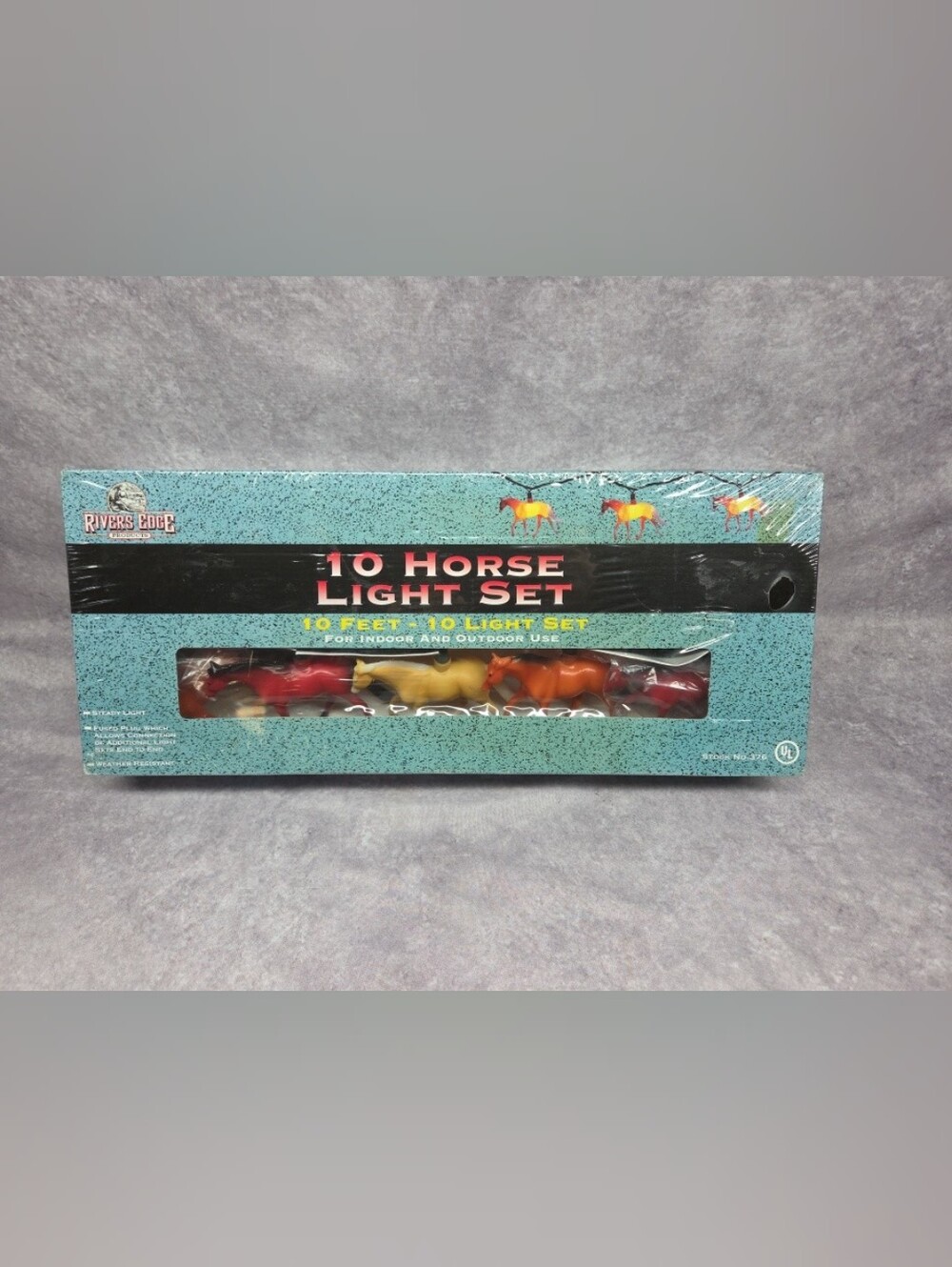 Rivers Edge 10 Horse String Light Set 10' Trailer Camper RV Deck Indoor Outdoor